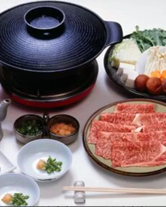 Selected Wagyu sukiyaki dinner
